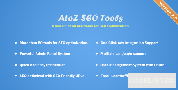 AtoZ SEO Tools v3.9 – Search Engine Optimization Tools – nulled